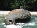 pearl islands submarine 086: The anciet submarine washed up on the beach...incredible.